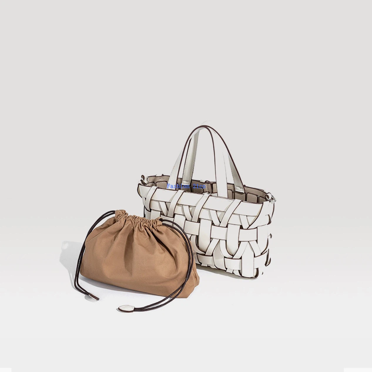 Premium Lady's Woven PU Leather Crossbody Bag factory