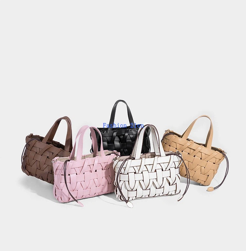 Premium Lady's Woven PU Leather Crossbody Bag price